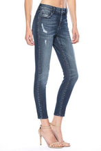 Load image into Gallery viewer, Medium-Dark Cropped Skinnies