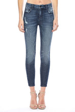 Load image into Gallery viewer, Medium-Dark Cropped Skinnies