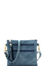 Load image into Gallery viewer, Five-Pocket Zip Crossbody Bag
