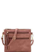 Load image into Gallery viewer, Five-Pocket Zip Crossbody Bag