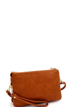 Load image into Gallery viewer, Simple Multi-Compartment Crossbody Wristlet