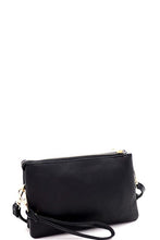 Load image into Gallery viewer, Simple Multi-Compartment Crossbody Wristlet