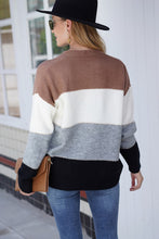 Load image into Gallery viewer, Color Block Cardigan