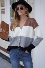 Load image into Gallery viewer, Color Block Cardigan