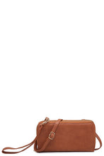 Load image into Gallery viewer, Double Zip Crossbody Wallet