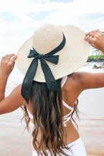 Load image into Gallery viewer, Wide Brim Sun Hat with Bow