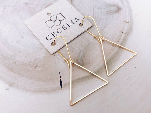 Cecelia Designs Jewelry - Basic Triangle Hoop Earrings