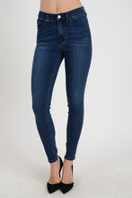 Load image into Gallery viewer, High Rise Dark Skinny Jeans