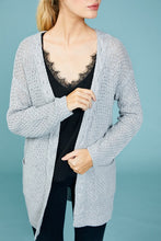 Load image into Gallery viewer, Cable Knit Waffle Cardigan