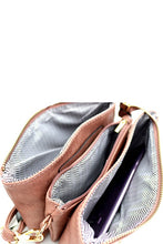 Load image into Gallery viewer, Simple Multi-Compartment Crossbody Wristlet