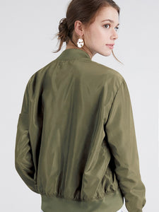 Bomber Jacket in Army Green