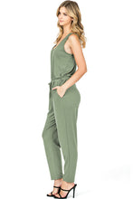 Load image into Gallery viewer, Sleeveless Jumpsuit in Dusty Olive