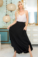 Load image into Gallery viewer, Black High Waist Maxi Skirt