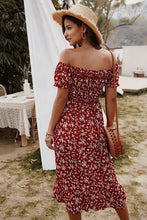 Load image into Gallery viewer, Red Off Shoulder Dress