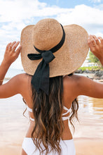 Load image into Gallery viewer, Wide Brim Sun Hat with Bow