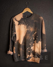 Load image into Gallery viewer, Bleach Dyed Crew Neck Sweatshirt