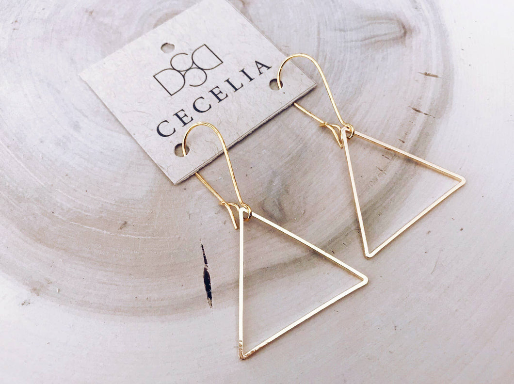 Cecelia Designs Jewelry - Basic Triangle Hoop Earrings