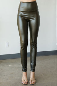 Black Leather Look Leggings – Revival Clothiers