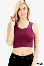 Load image into Gallery viewer, Cropped Racerback Tank Top