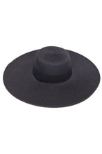 Load image into Gallery viewer, Straw Wide Brim Sun Hat With Black Ribbon