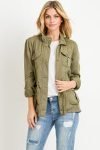 Load image into Gallery viewer, Olive Tencel Anorak