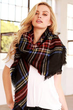 Load image into Gallery viewer, Oversized Plaid Blanket Scarf