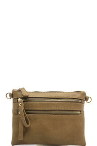Five-Pocket Zip Crossbody Bag