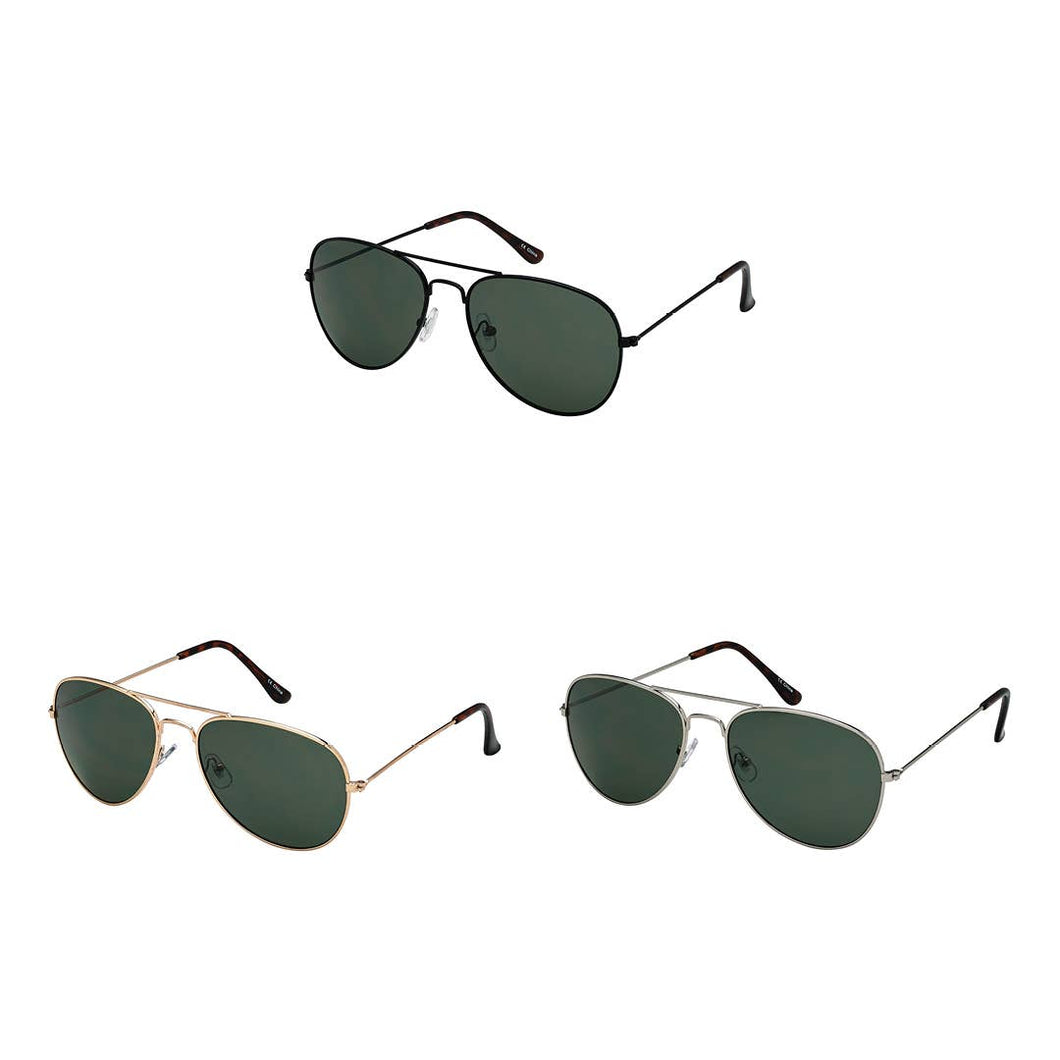Blue Gem Sunglasses - Weekend Aviators - Charcoal Lenses