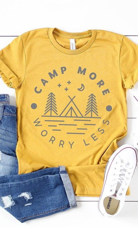 Mustard Camp More Worry Less Graphic Tee